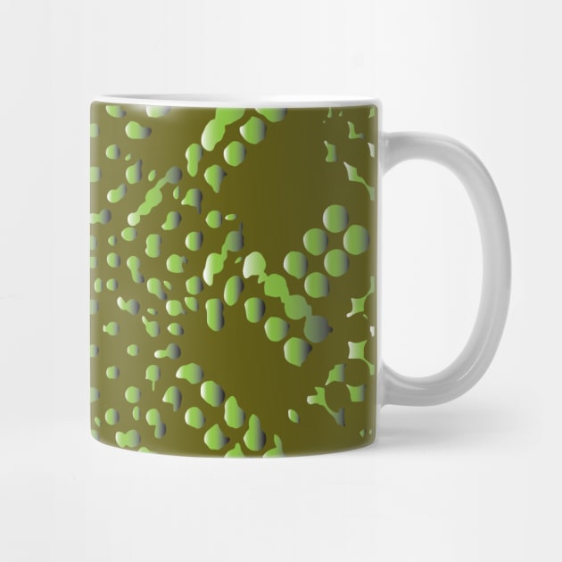 green dot gradation by blue orange abstract